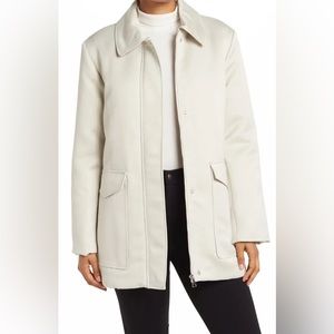 Club Monaco Satin Puffer Coat